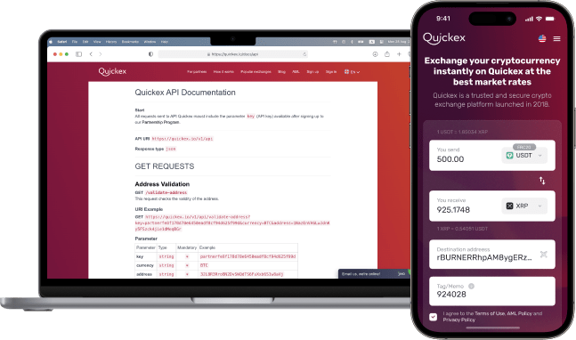 Solución multifuncional basada en la API de Quickex