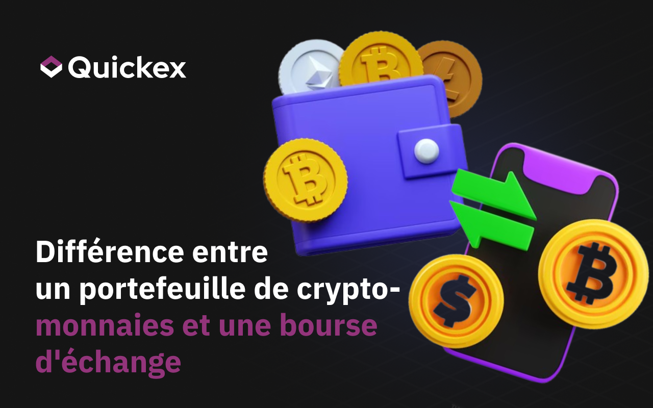 Quelle est la différence entre un portefeuille de cryptomonnaies et une bourse ?