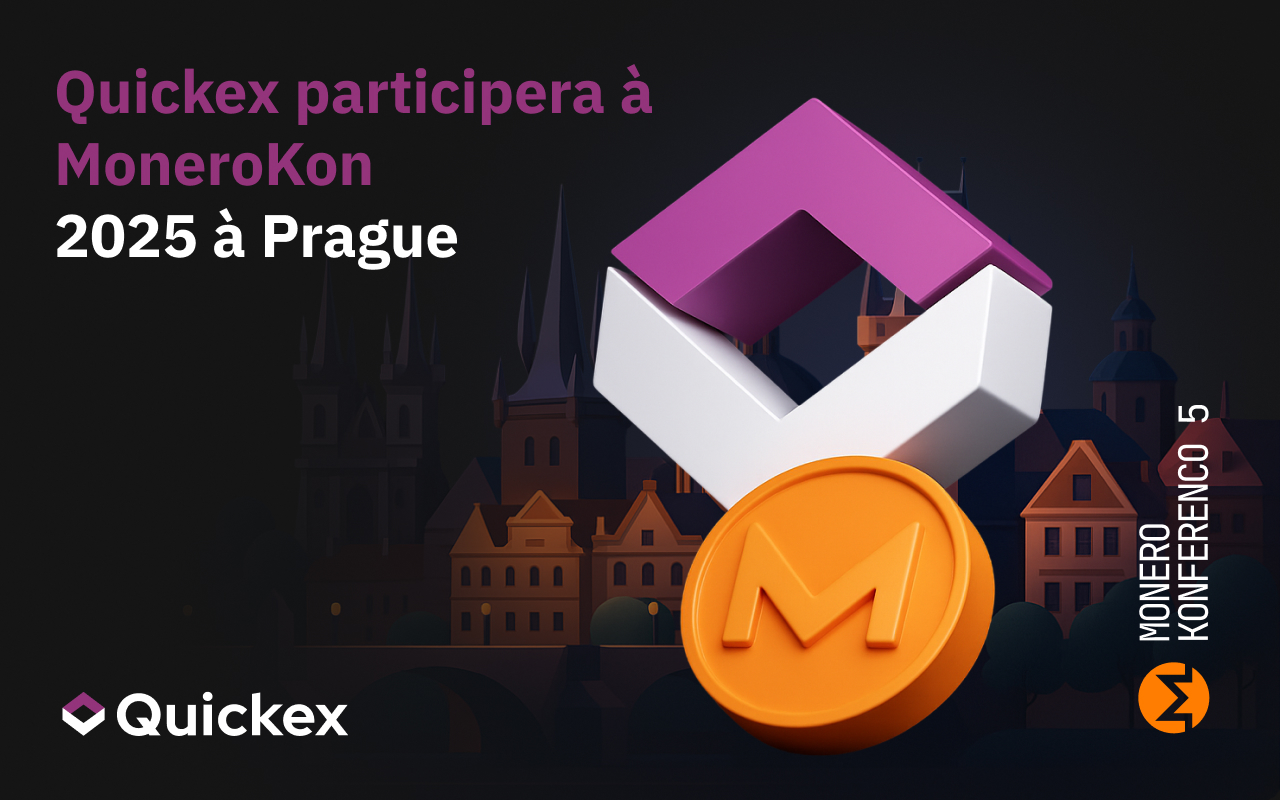 Quickex participera à MoneroKon 2025 à Prague