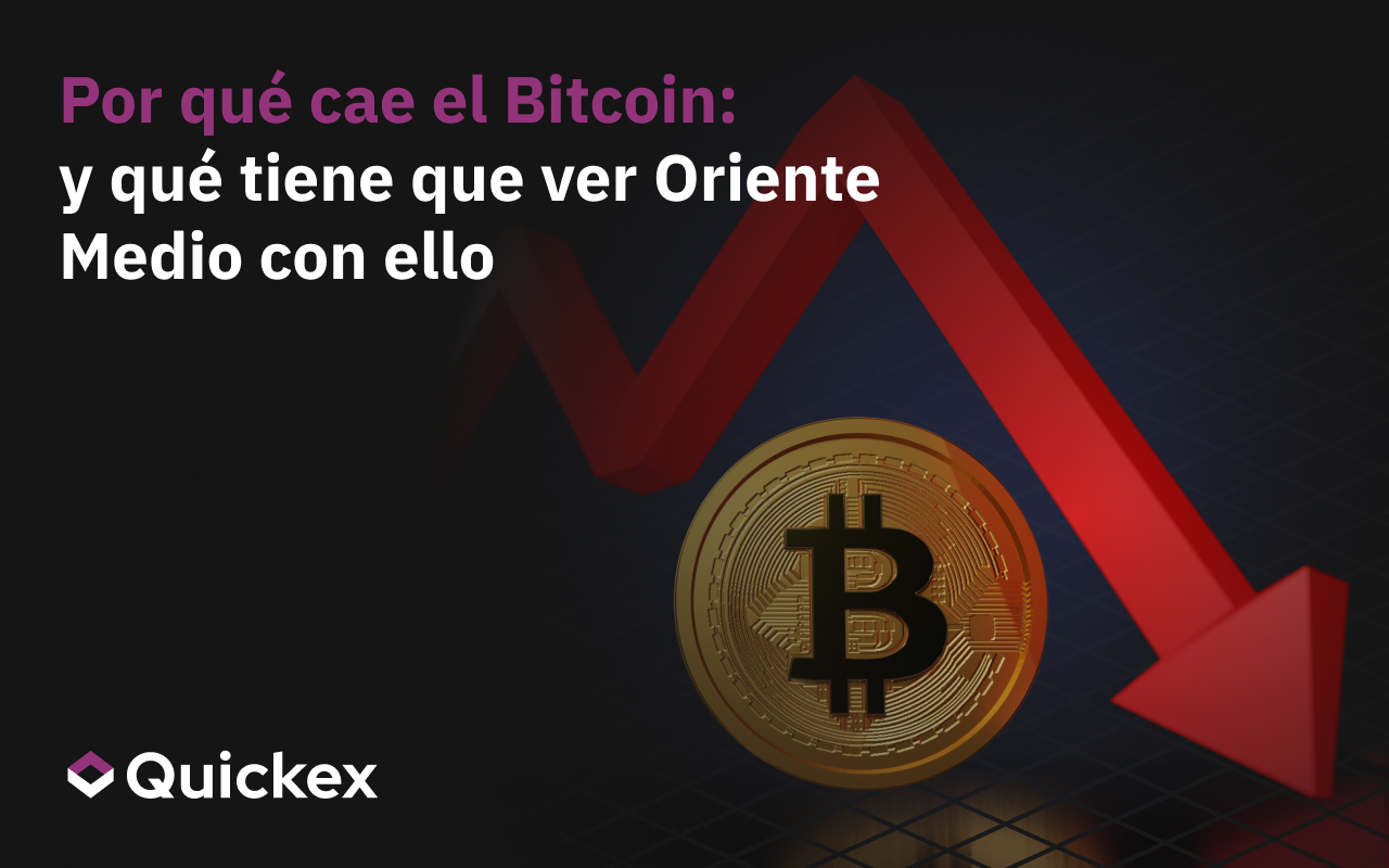 Por qué cae el Bitcoin y qué tiene que ver Oriente Medio con ello