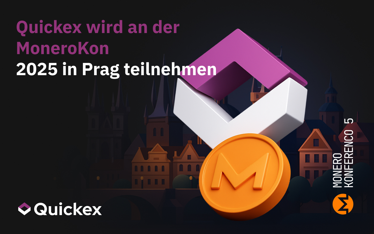Quickex wird an der MoneroKon 2025 in Prag teilnehmen