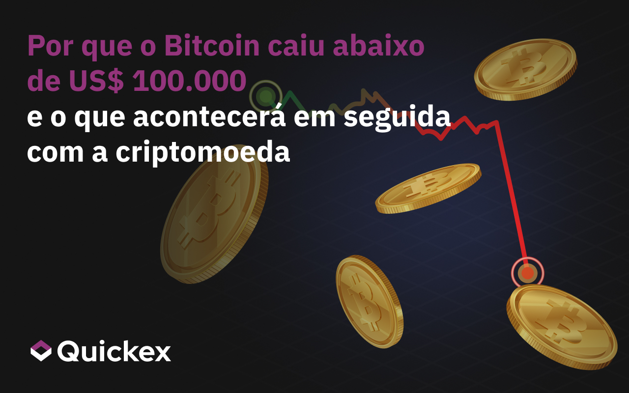 Por que o Bitcoin caiu abaixo de US $ 100.000 e o que acontecerá com a criptomoeda a seguir