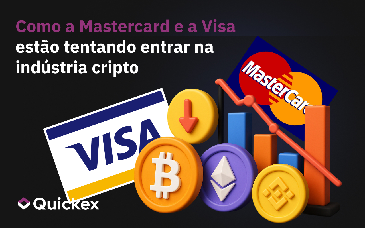 Como a Mastercard e a Visa estão a tentar juntar-se à indústria das criptomoedas