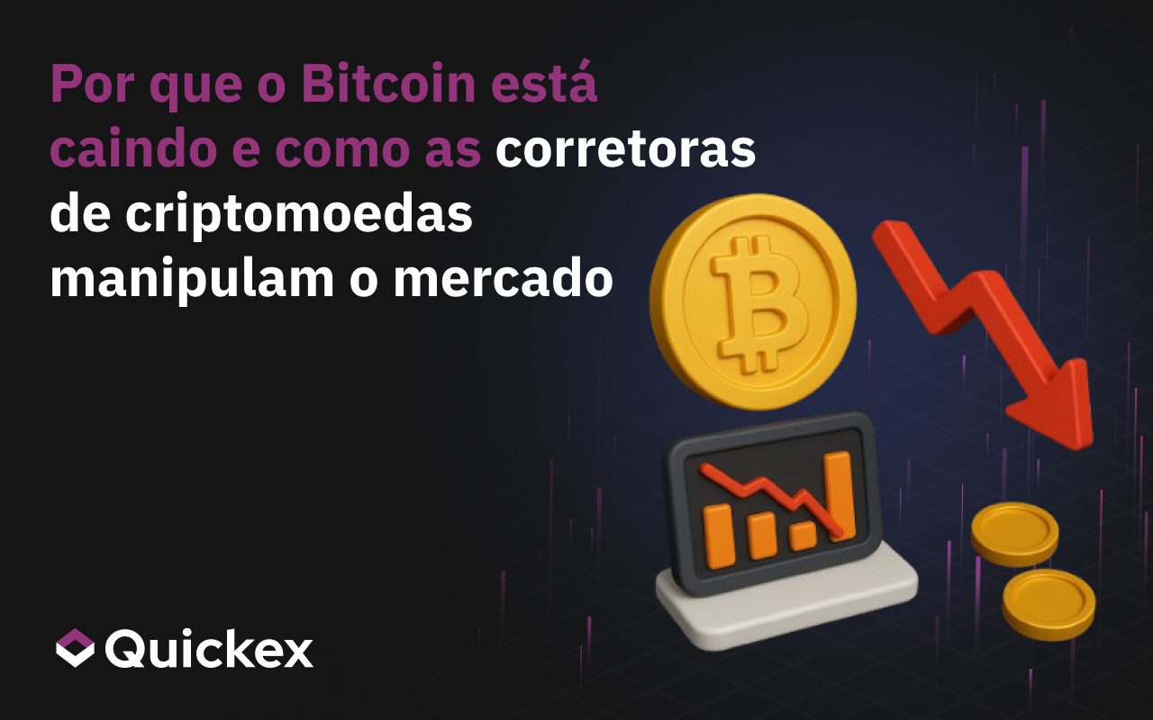 Porque é que a Bitcoin está a cair e como as bolsas de criptomoedas manipulam o mercado