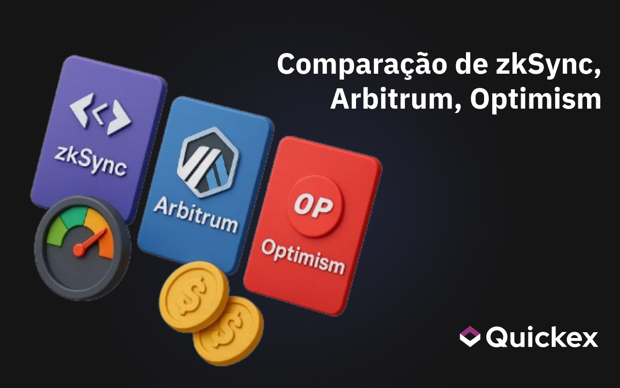 Comparação entre zkSync, Arbitrum, Optimism: o melhor para uma troca rápida