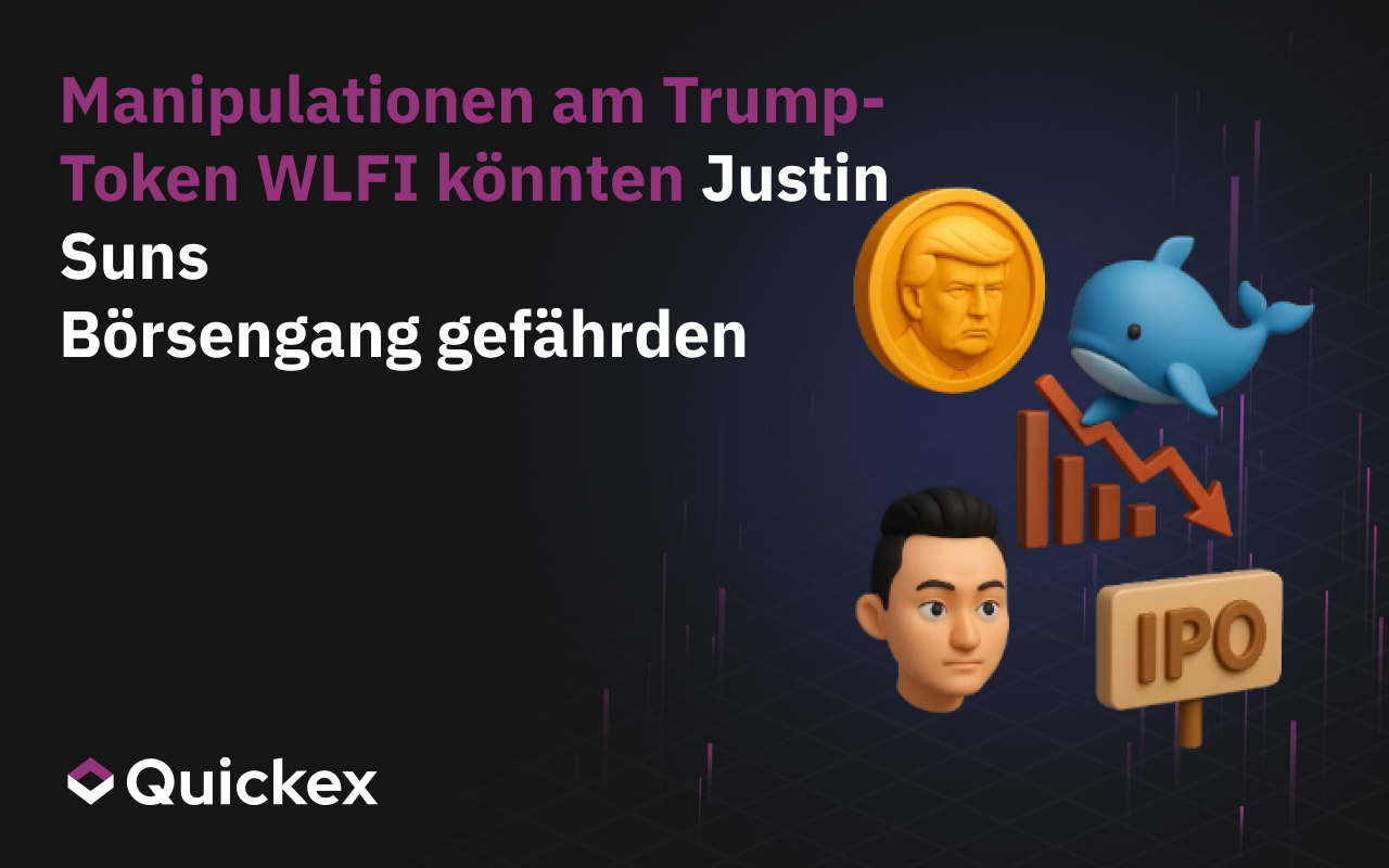 Trump Token WLFI Manipulationen können den Börsengang von Justin Sun gefährden