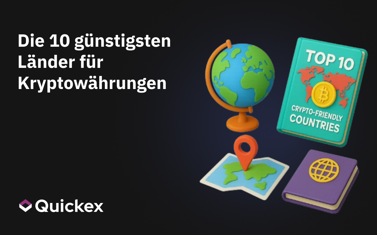 Die 10 günstigsten Länder für Kryptowährungen