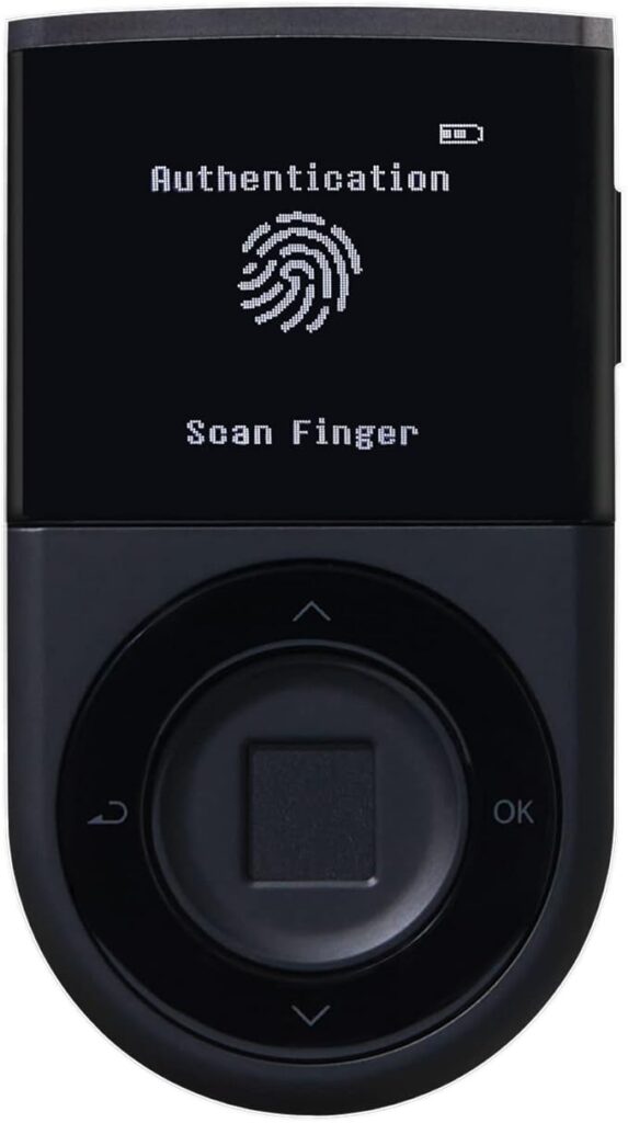 D'CENT Biometric Wallet. Source: amazon
