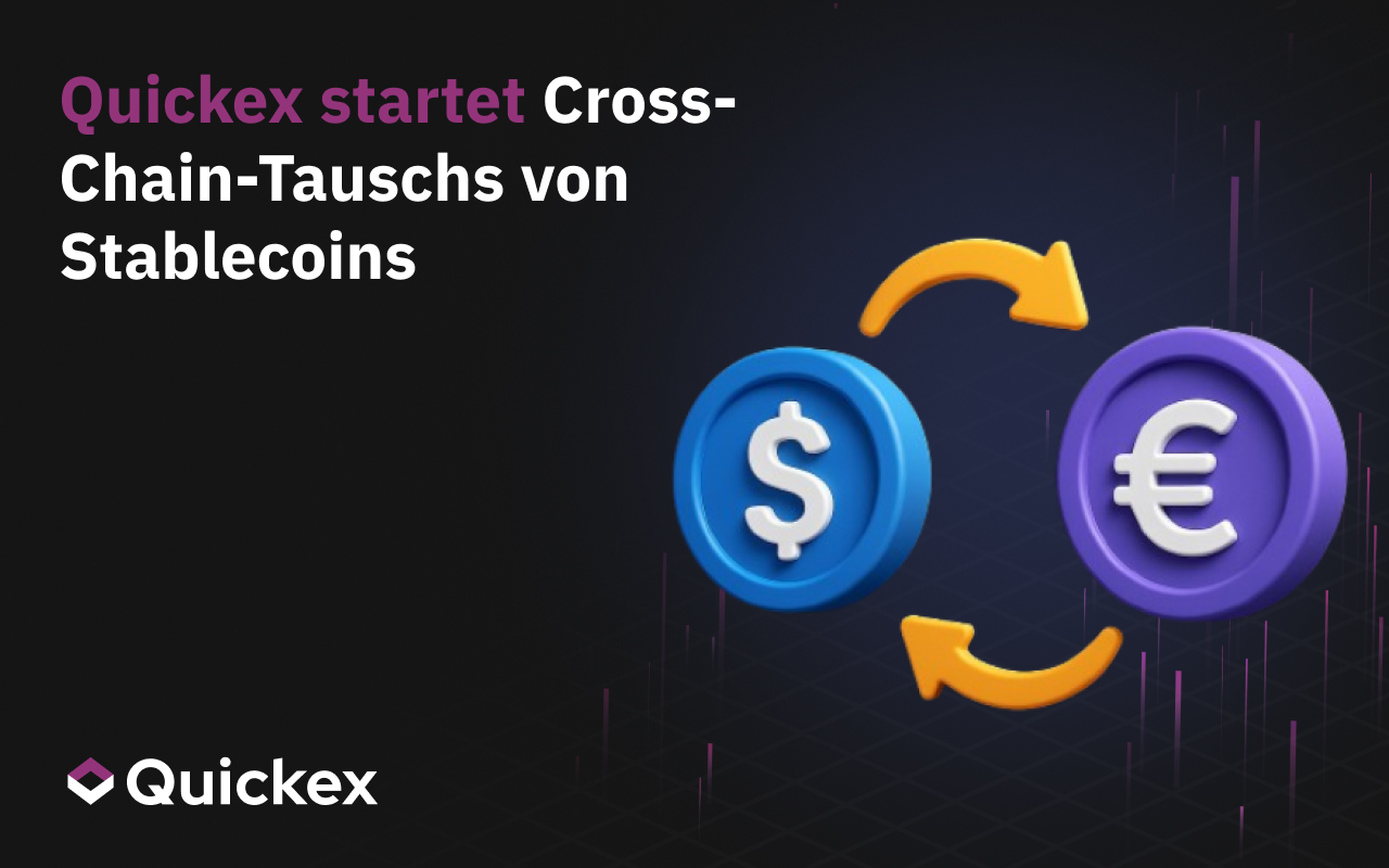 Quickex startet Cross-Chain-Stablecoin-Swaps