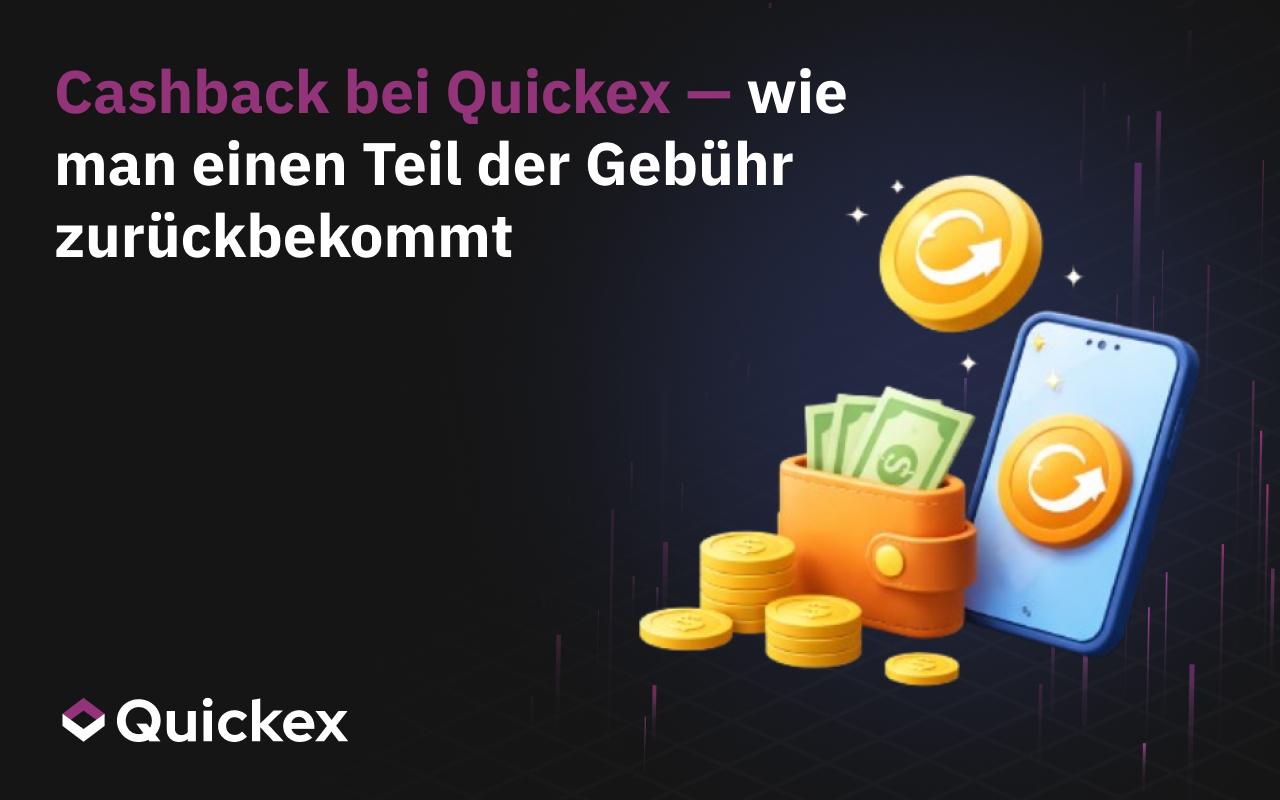 Quickex Cashback: Erhalten Sie einen Teil der Gebuhr bei jedem Tausch zuruck