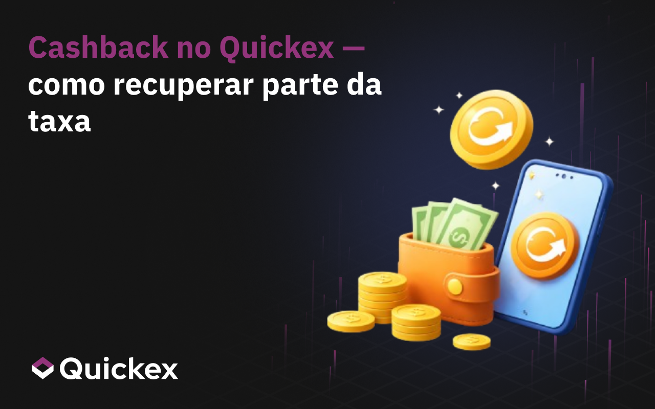 Cashback Quickex: recupere parte da taxa em cada troca