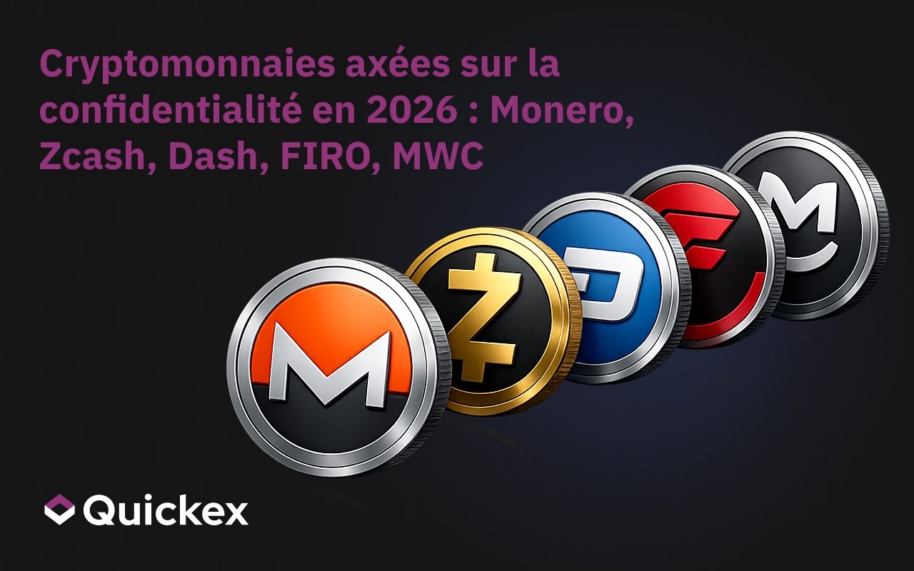 Privacy Coins en 2026 : Monero, Zcash, Dash, FIRO, MWC