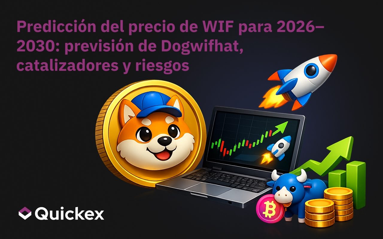 Predicción de Precio WIF 2026–2030: Pronóstico de Dogwifhat, Catalizadores, Riesgos