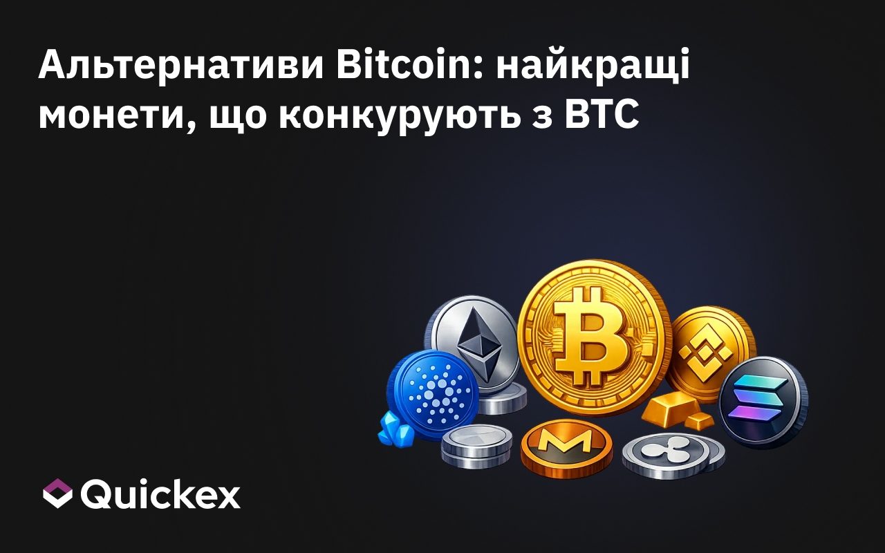 Альтернативи Bitcoin: найкращі монети, що конкурують з BTC