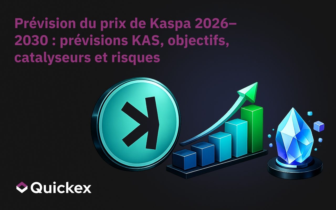 Prédiction du prix du Kaspa 2026–2030 : Prévisions KAS, Objectifs, Catalyseurs et Risques