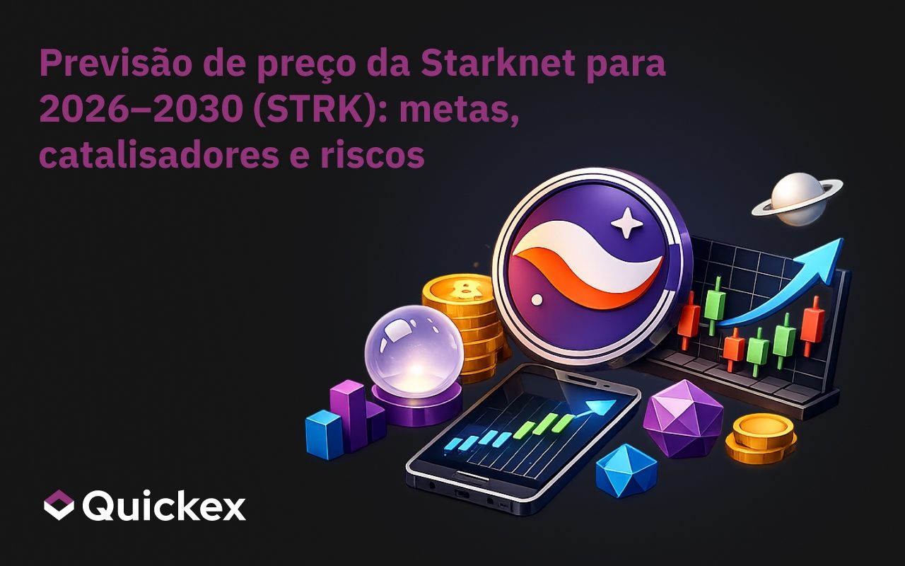 Previsão de Preço da Starknet 2026–2030 (STRK): Metas, Catalisadores, Riscos