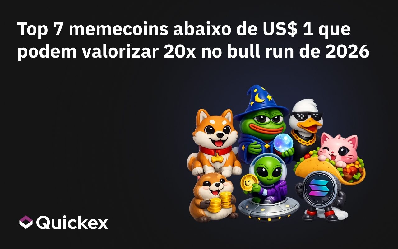 Top 7 memecoins abaixo de $1 que podem fazer 20x no bull run de 2026