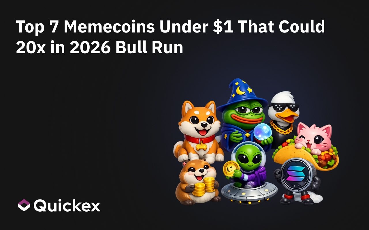 Top 7 Memecoins Under $1 That Could 20x in 2026 Bull Run