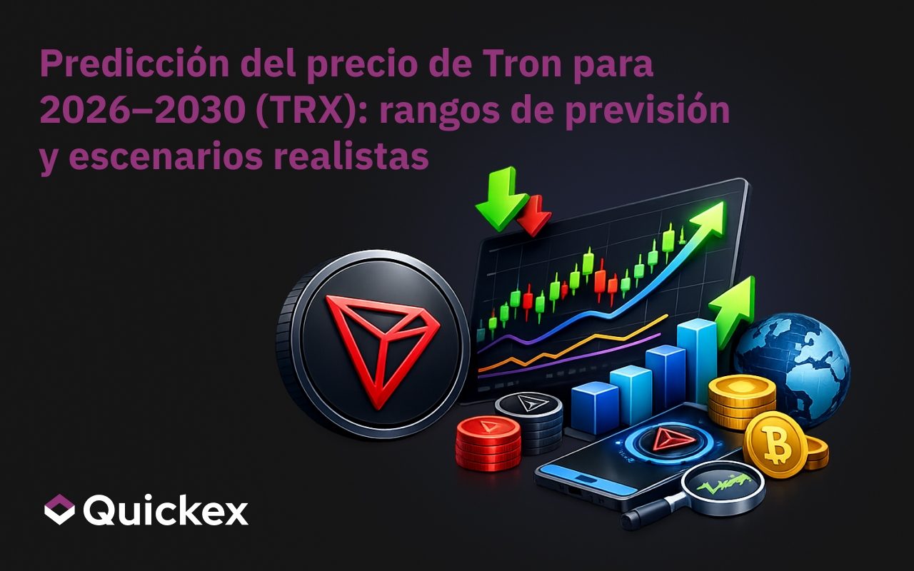 Predicción del Precio de Tron 2026–2030 (TRX): Rangos de Pronóstico y Escenarios Realistas