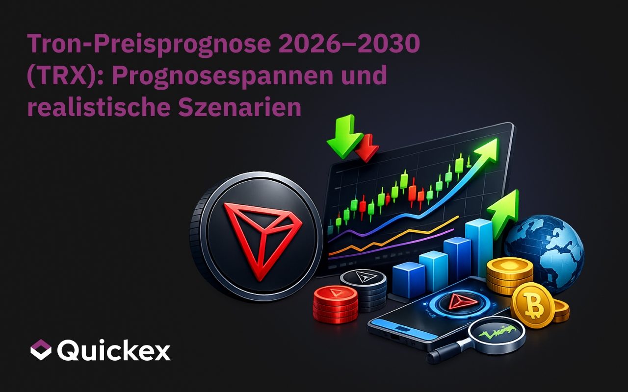 Tron Kursprognose 2026–2030 (TRX): Prognosespannen & Realistische Szenarien