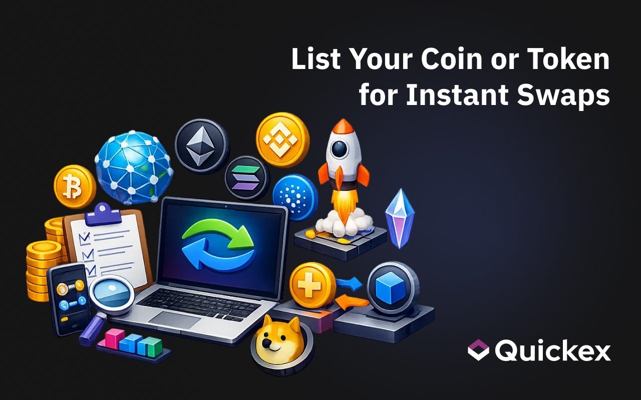 Quickex Asset Listing: How Projects Gain Instant Swaps with Over 1,000 Cryptocurrencies