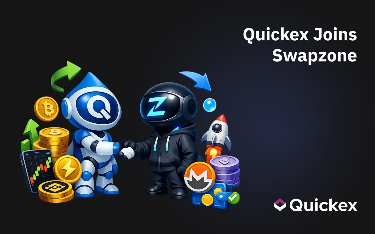 Quickex Joins Swapzone: Best Rates and Instant Non-Custodial Swaps Now in One Place