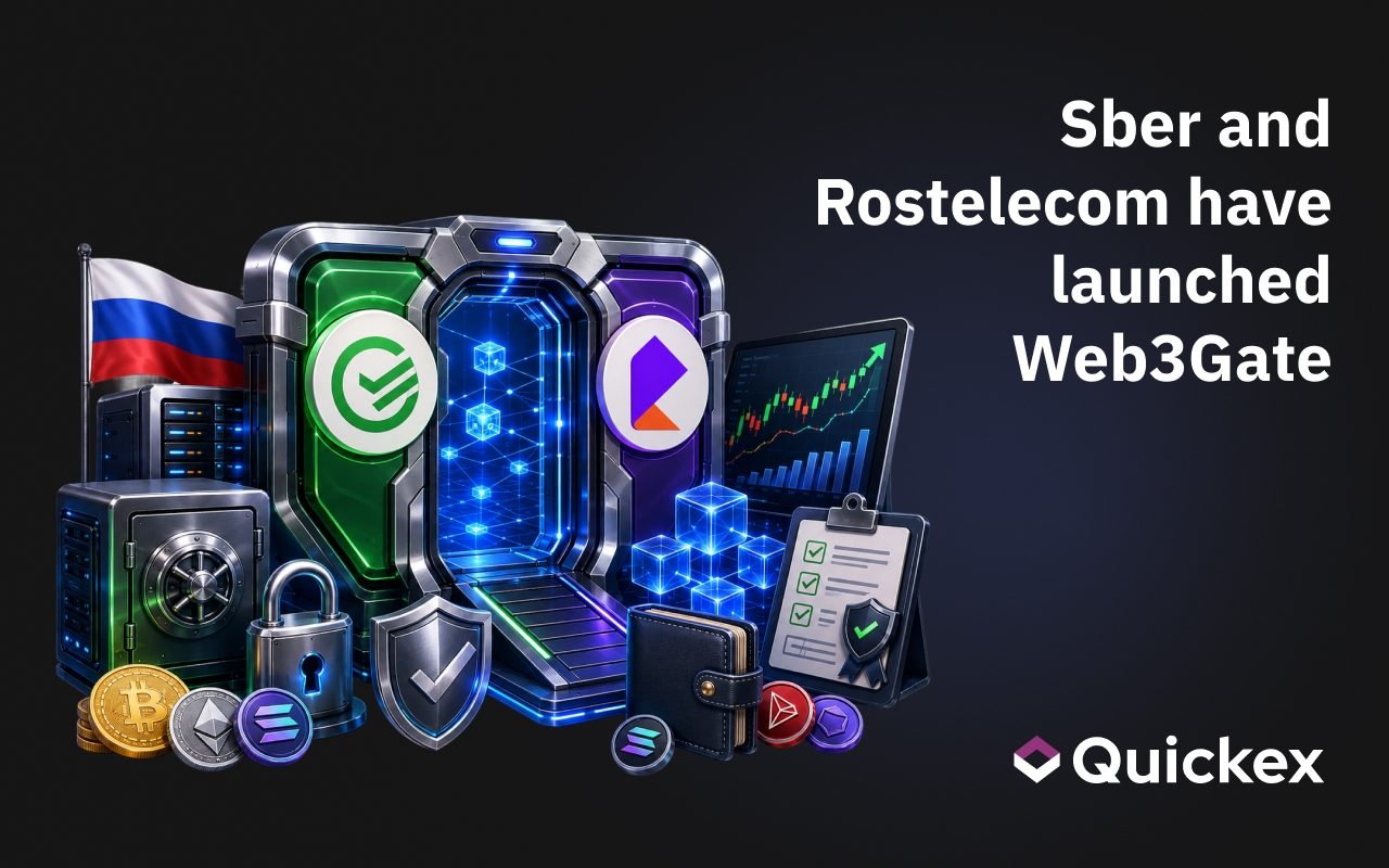 Sber and Rostelecom Launch Web3Gate: Major Pilot for Cryptocurrencies and Tokenized Assets in Russia