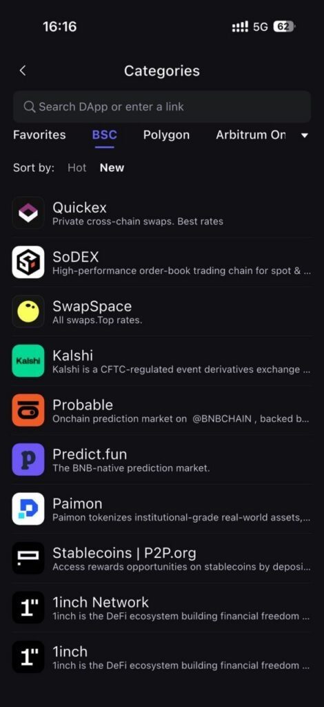 Quickex agora está disponível na DApp Store da SafePal